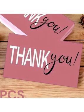 50 Cards Thank You Cards 2.1” X 3.5”